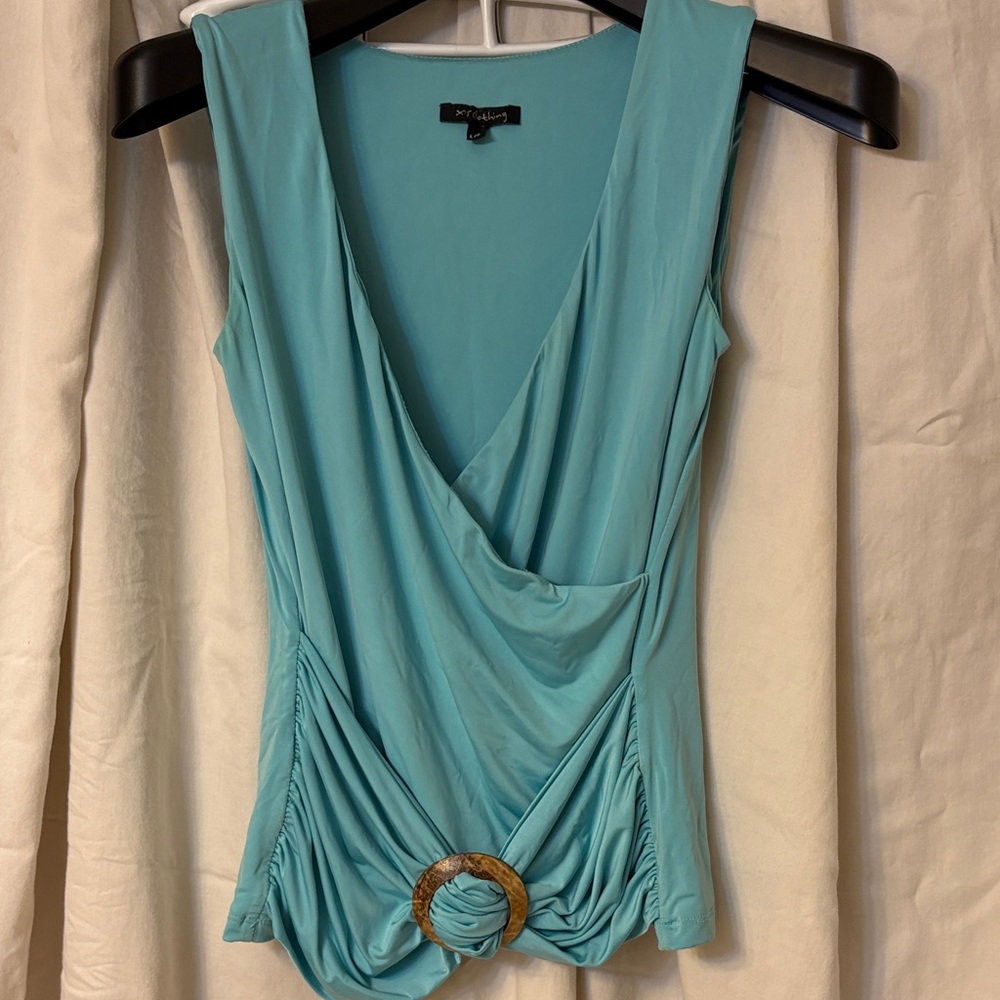 XIS Teal Sleeveless top